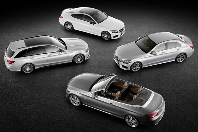 Die C-Klasse hat Mercedes damit auf vier Karosserieversionen erweitert. Das ist weniger als bei Audi und BMW, aber doch vllig ausreichend
