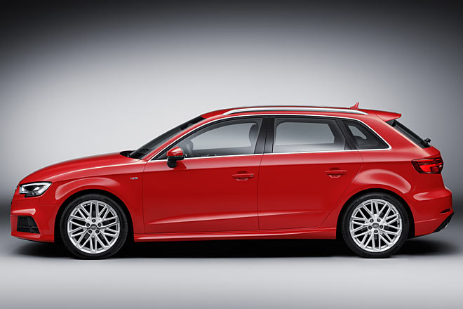 Audi bietet im Zuge des Facelifts auch neue Auenfarben und Rderdesigns an, im brigen bleibt der A3 optisch unverndert