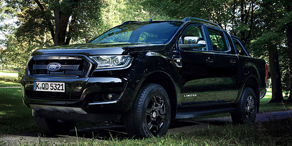Sondermodell des Ford Ranger: Pickup in Black