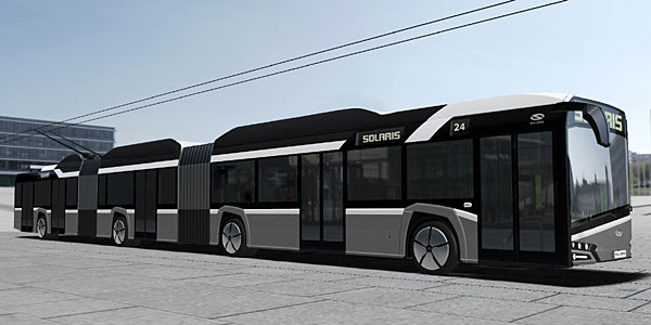 Solaris baut elektrischen Mega-Bus