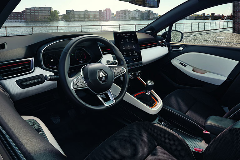 Renault zeigt den Innenraum des neuen Clio. Die fnfte Generation des Kleinwagens ist deutlich frischer, moderner, hochwertiger gezeichnet als bisher