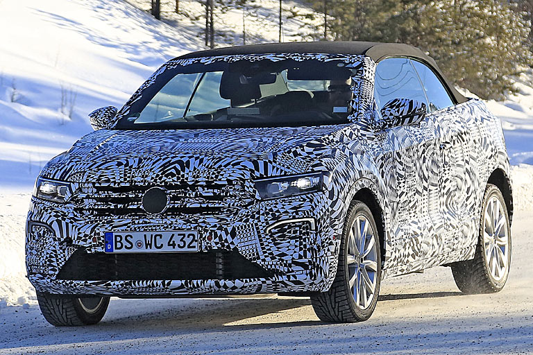Vorübergehend geschlossen: VW testet das T-Roc Cabriolet aktuell im kalten Nordschweden