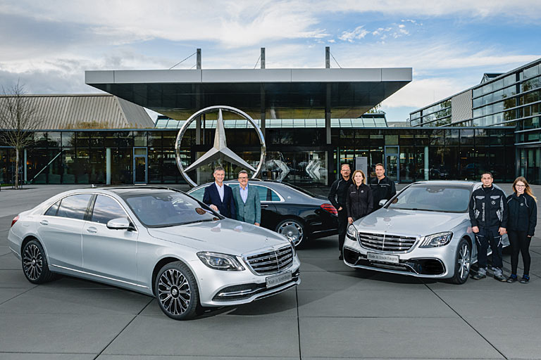 Mercedes-Benz hat den Bandablauf der 500.000. Limousine der aktuellen S-Klasse gefeiert. Das Auto wird ausschließlich in Sindelfingen gebaut, größter Markt ist China