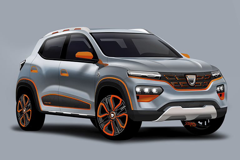 Mit dem Spring gibt Dacia einen Ausblick auf das erste Elektroauto der Marke. Es soll 2021 erscheinen und wird auf dem Renault K-ZE (China-Modell) aufbauen