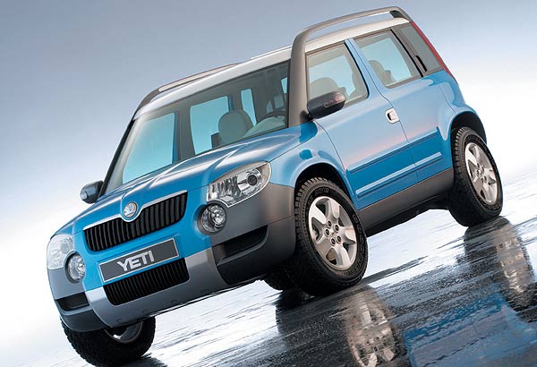 Škoda-Highlight in Genf: Studie eines kleinen SUV namens Yeti. Weitere Bilder gibt es bisher nicht, »