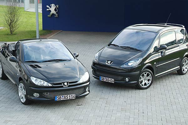 Premiere auf der Essen Motor Show: Peugeot 206 CC und 1007 »RC-Line«