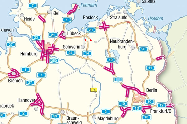 Fr den fehlenden Abschnitt der A14 bei Schwerin erfolgte jetzt der erste Spatenstich. Spter soll die Autobahn bis nach Magdeburg verlngert werden