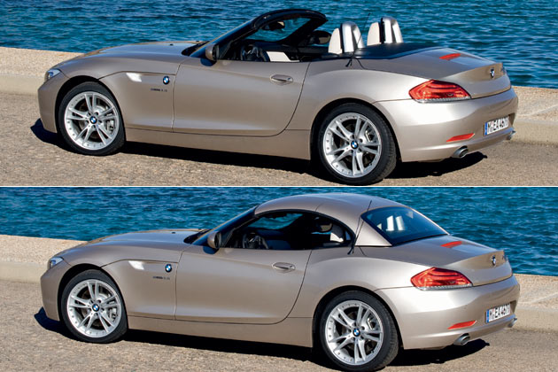Statt einer Stoffmütze setzt BMW auch beim Z4 künftig auf ein festes, zweiteiliges Klappdach