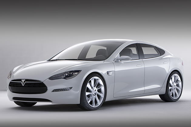 Gestatten, Tesla Model S. Das zweite Modell der kalifornischen Elektroauto-Firma ist eine fnftrige Limousine