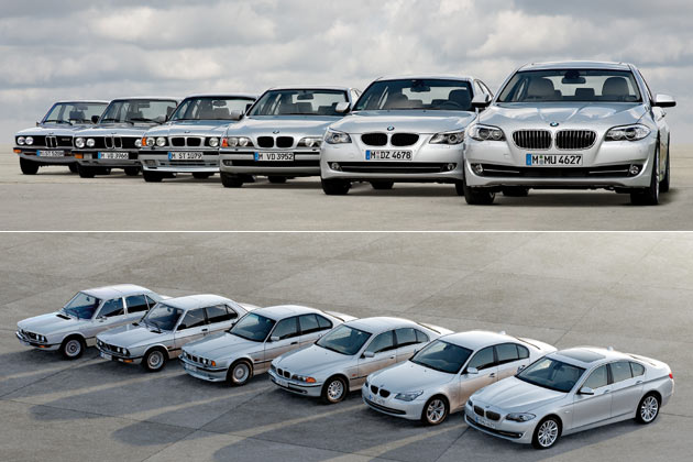 Die Neuauflage ist bereits die sechste Generation des 5er-BMW, der 1972 erstmals vorgestellt wurde. Unsere subjektiven Favoriten sind die Modelle 3 und 4