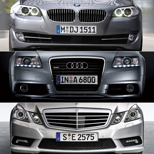 Ein Thema, drei Interpretationen: Obere Mittelklasse von BMW, Audi, Mercedes