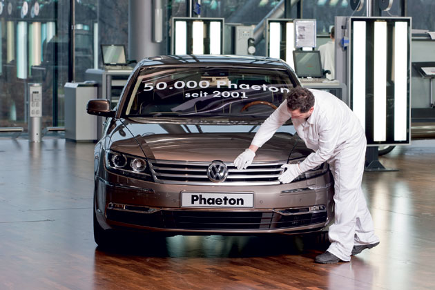 Seit 2001 hat Volkswagen gut 50.000 Phaeton in Dresden montiert
