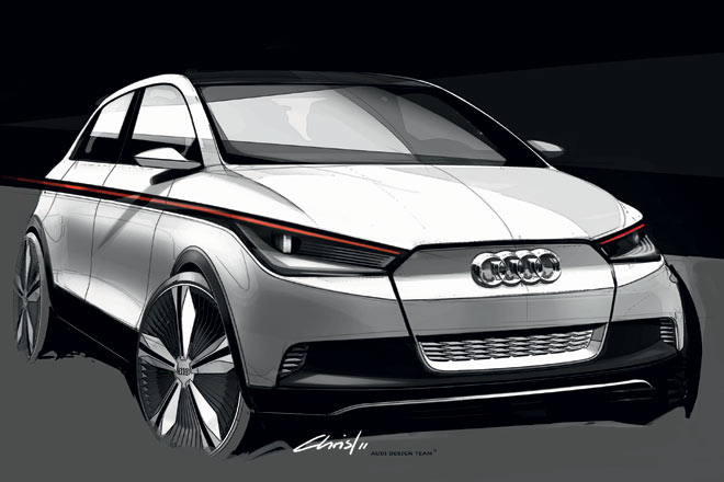 Audi zeigt auf der IAA ein elektrisch angetriebenes Showcar als vagen Ausblick auf den künftigen A2