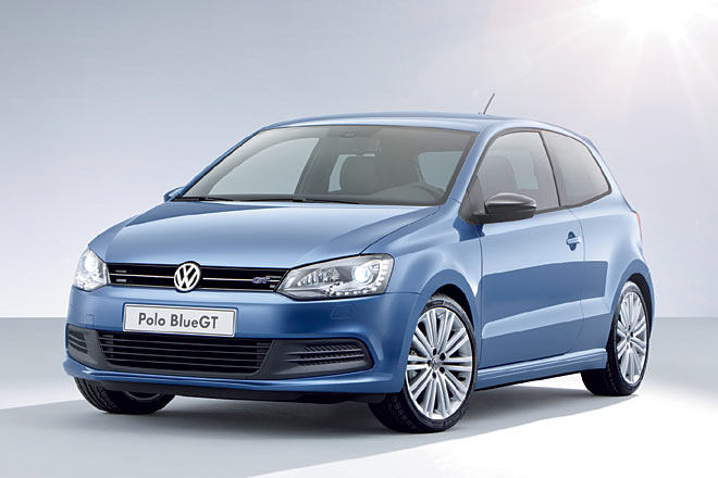 VW erweitert die Polo-Palette im Juli um den sogenannten BlueGT. Optisch verbindet er Elemente der beiden Extremmodelle GTI und BlueMotion