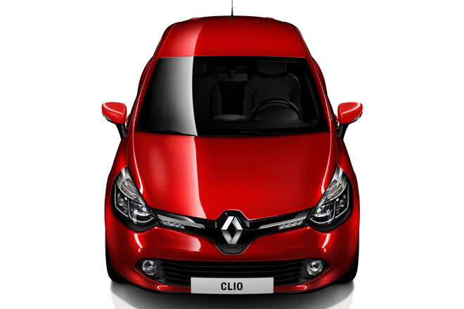 Der Clio trgt das neue »Familiengesicht« mit prominent dargestelltem Marken-Rhombus