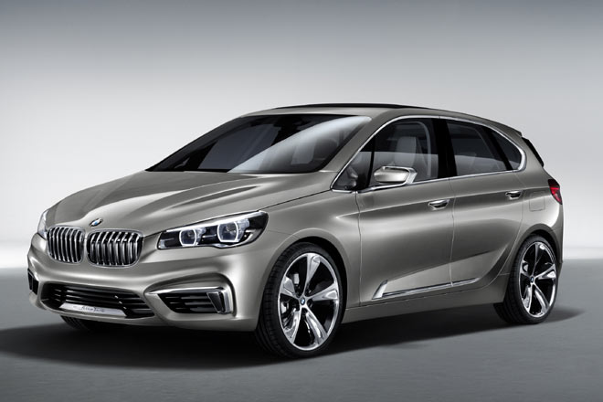 BMW probt den Tabubruch in drei Akten: Auf dem Pariser Autosalon steht der Concept Active Tourer im Scheinwerferlicht – der erste Van von BMW