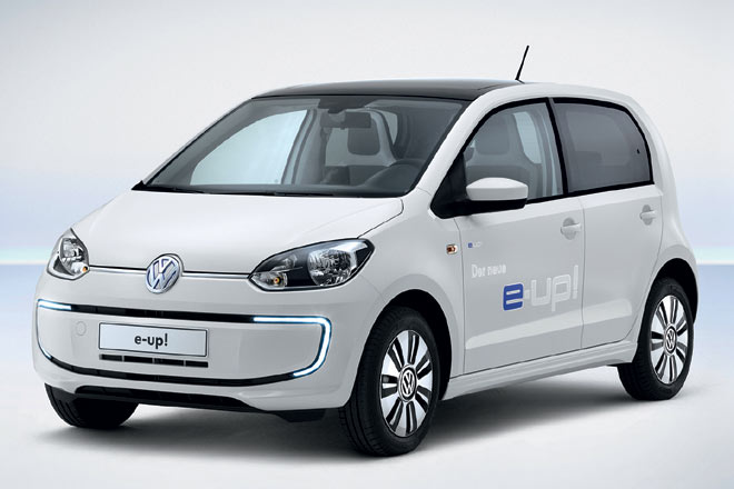 Das erste Elektroauto von Volkswagen wird nicht der Golf, sondern der Up werden. Erstmals gezeigt hat der Autobauer den e-up auf der jährlichen Presse- und Investorenkonferenz in Wolfsburg