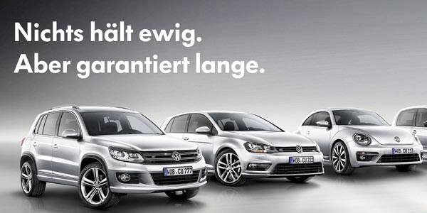 VW wirbt mit fnf Jahren Garantie