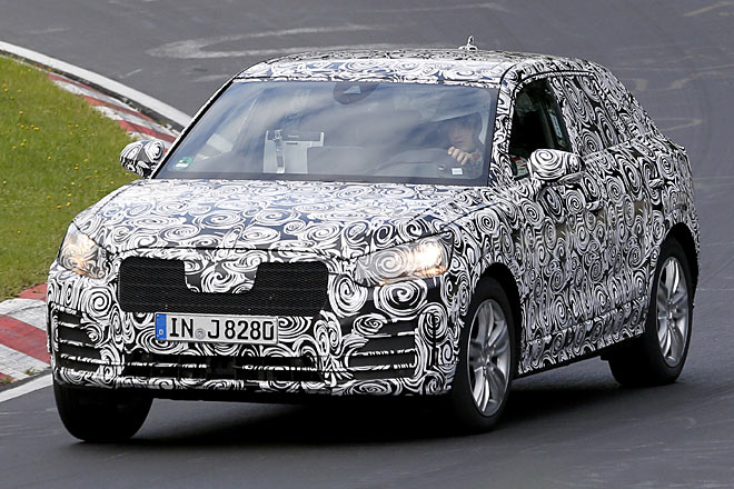 Kein Fortschritt: Erstmals setzt Audi wohl auf einen »Stupsnasen«-Khlergrill  la Mercedes oder BMW